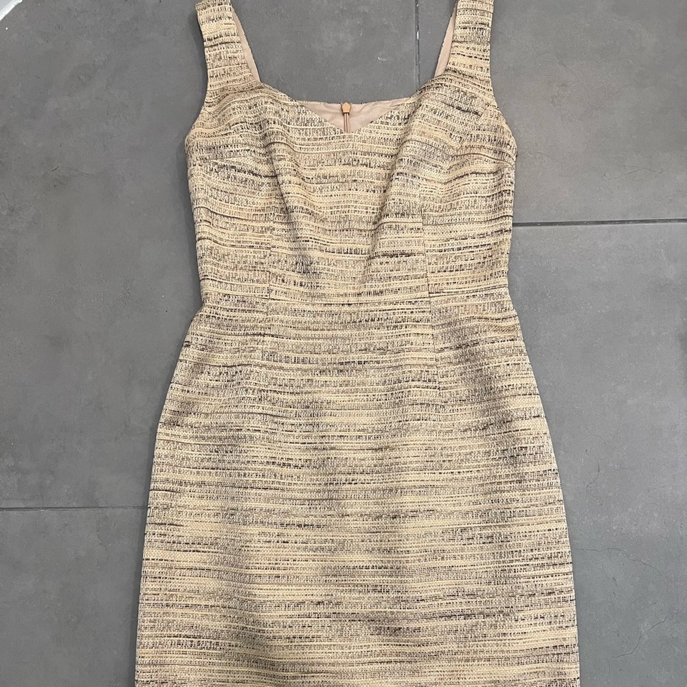 David Meister Sheath Dress with Removable Belt - Size 6
